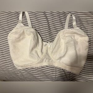 Seraphine White Lace Maternity/Nursing Bra